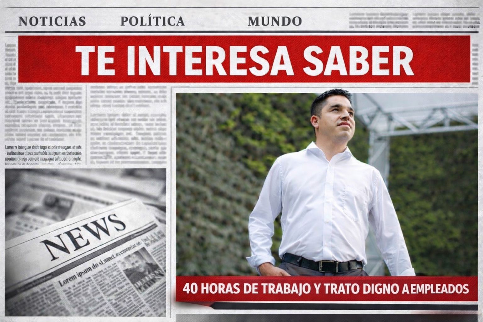 A favor de las 40 horas, pero también del trato digno en el trabajo