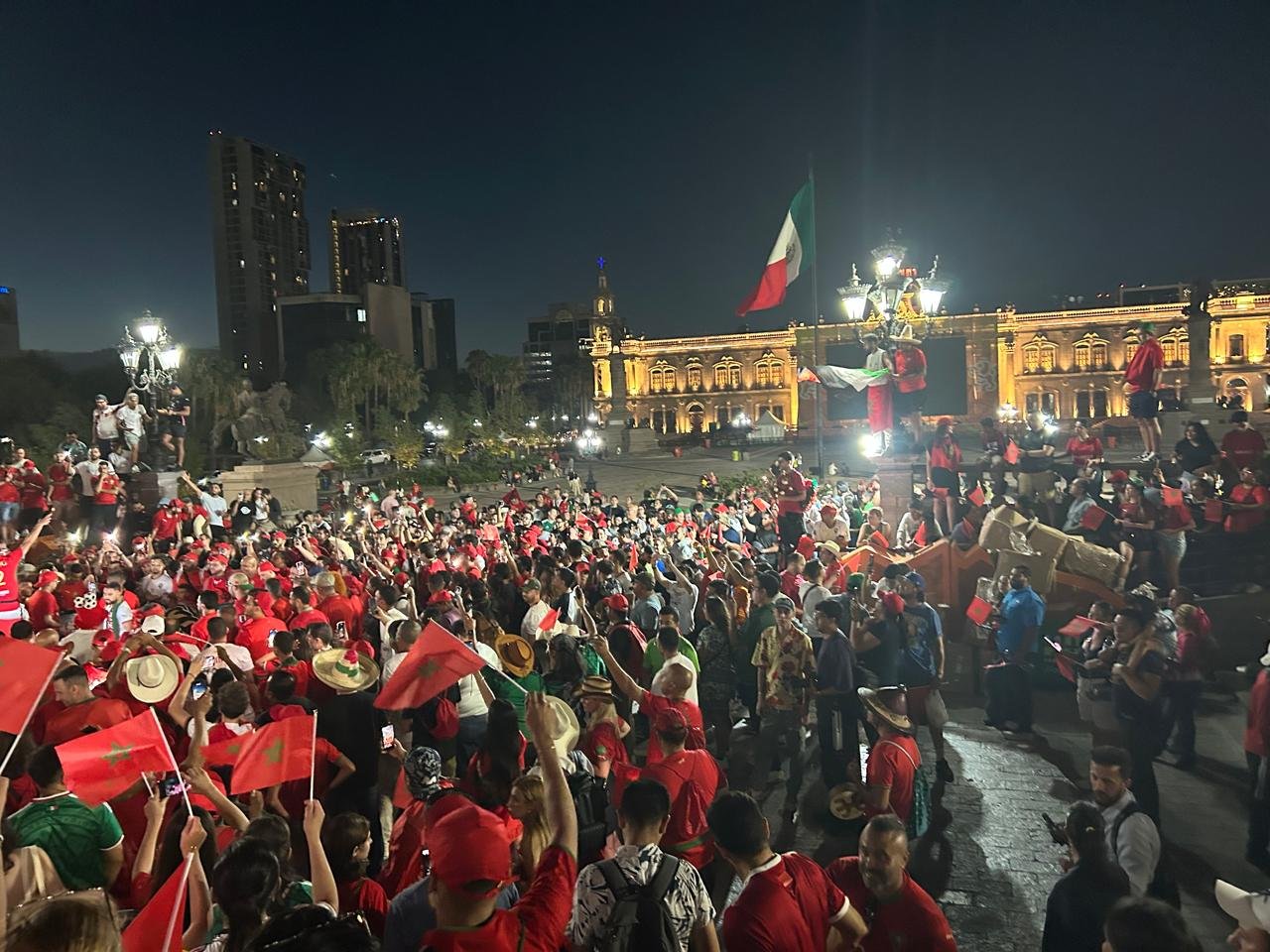 La pasión del Marruecos vs Países Bajos en Monterrey